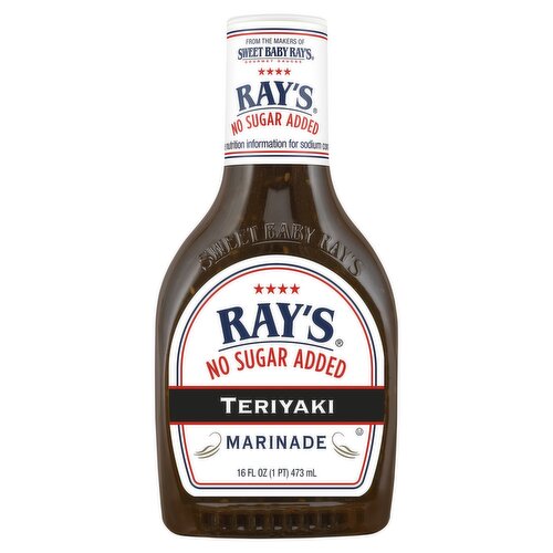 Ray's No Sugar Added Teriyaki Marinade, 16 fl oz