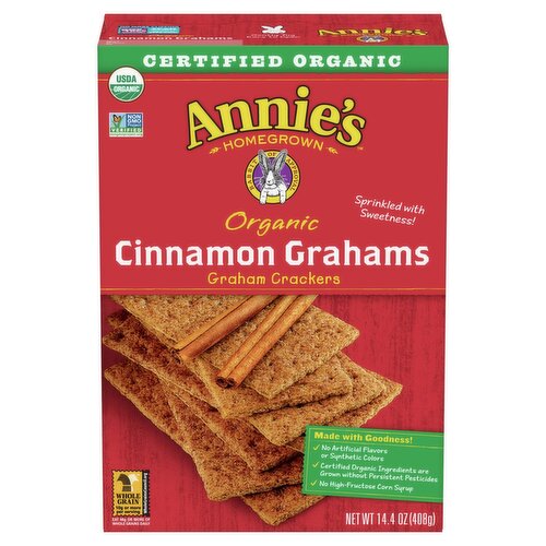 Annie's Homegrown Organic Cinnamon Graham Crackers