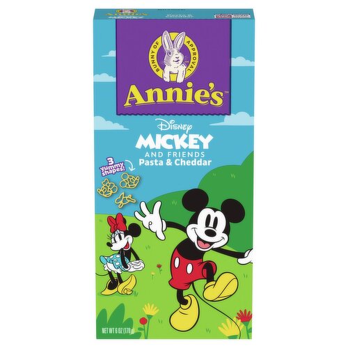 Annie's Disney Mickey and Friends Pasta & Cheddar, 6 oz