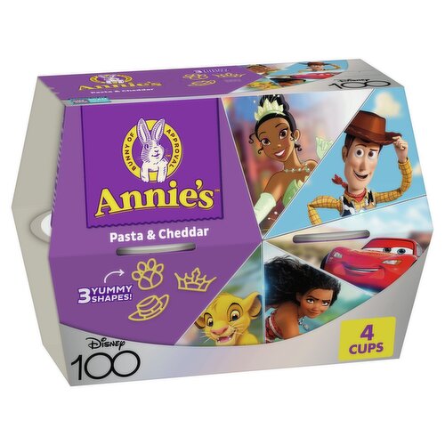 Annie's Disney 100 Pasta & Cheddar, 1.87 oz, 4 count