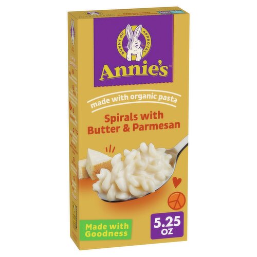 Annie's Spirals with Butter & Parmesan Pasta & Cheese, 5.25 oz