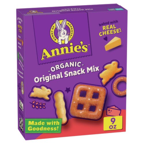 Annie's Organic Original Snack Mix Baked Crackers, 9 oz