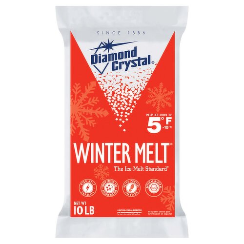 Diamond Crystal Winter Melt Ice Melting Crystals, 10 lb