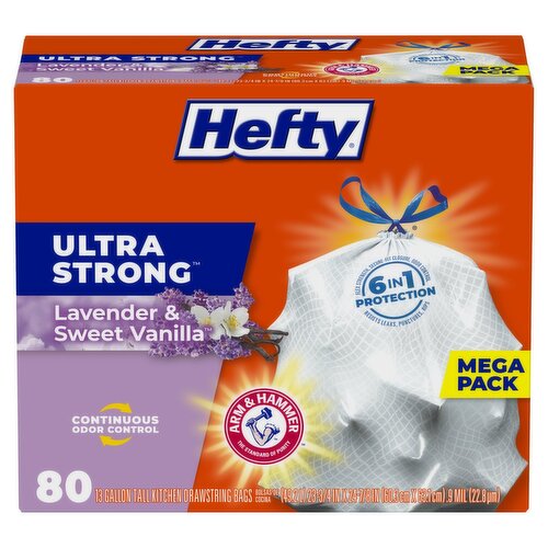 Hefty Ultra Strong Lavender & Sweet Vanilla Trash Bags