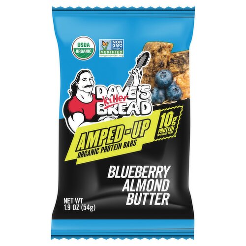 Dave's Killer Bread Amped-Up Blueberry Almond Butter Organic Protein Bars, 1.9 oz