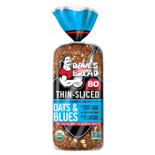 Dave's Killer Bread Oats & Blues Thin-Sliced Organic Bread, 20.5 oz