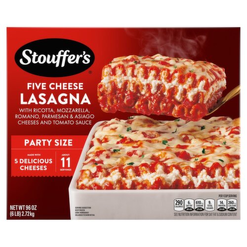 Stouffer's Five Cheese Lasagna Party Size, 96 oz