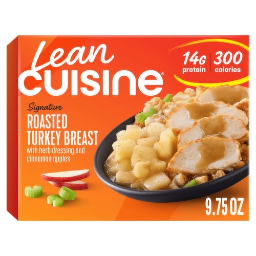 Lean Cuisine Signature Roasted Turkey Breast with Herb Dressing and Cinnamon Apples, 9 3/4 oz