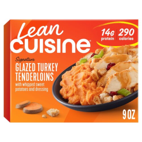 Lean Cuisine Signature Glazed Turkey Tenderloins with Whipped Sweet Potatoes & Dressing, 9 oz