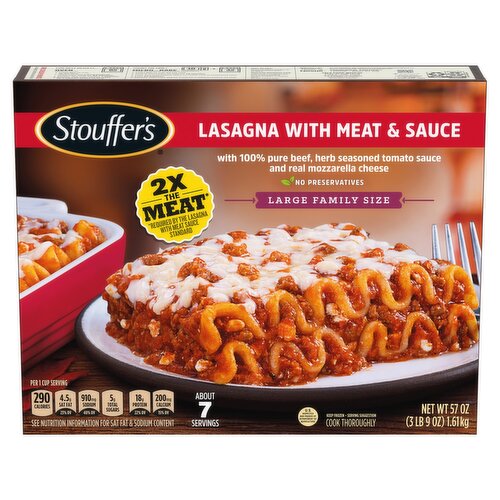 Stouffer's Lasagna with Meat & Sauce Large Family Size, 57 oz