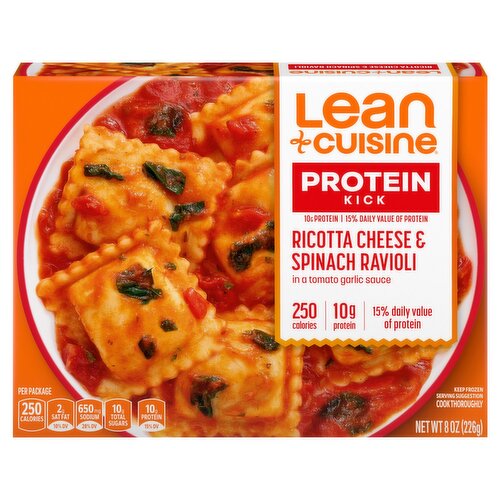 Lean Cuisine Protein Kick Ricotta Cheese & Spinach Ravioli, 8 oz