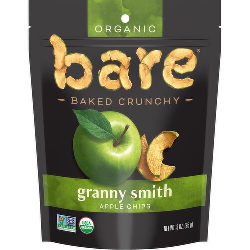 Bare Baked Crunchy Organic Apple Chips Granny Smith 3 Oz