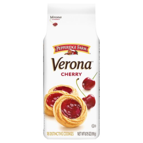 Pepperidge Farm Verona Cherry Distinctive Cookies, 18 count, 6.75 oz