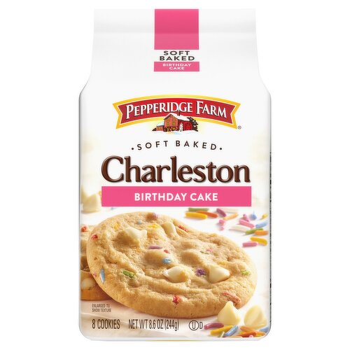 Pepperidge Farm Charleston Soft Baked Birthday Cake Cookies, 8 count, 8.6 oz