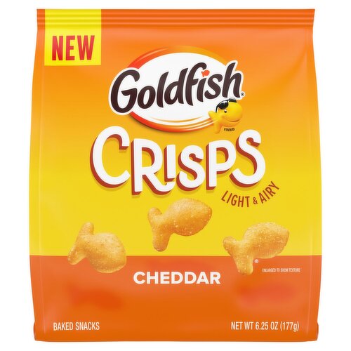 Goldfish Crisps Cheddar Baked Snacks, 6.25 oz