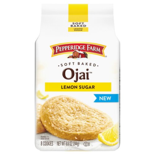 Pepperidge Farm Ojai Soft Baked Lemon Sugar Cookies, 8 count, 8.6 oz