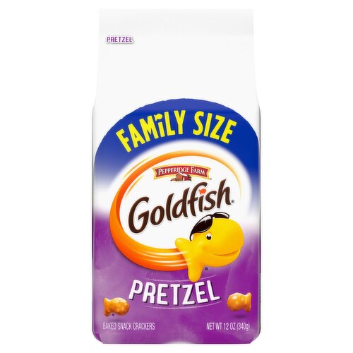 Pepperidge Farm Goldfish Pretzel Baked Snack Crackers Family Size, 12 oz