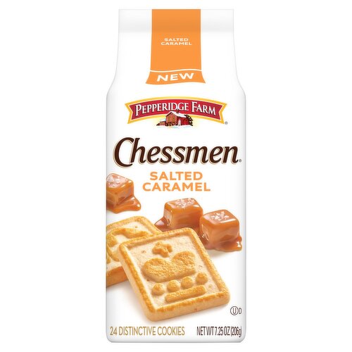 Pepperidge Farm Chessmen Salted Caramel Distinctive Cookies, 24 count, 7.25 oz