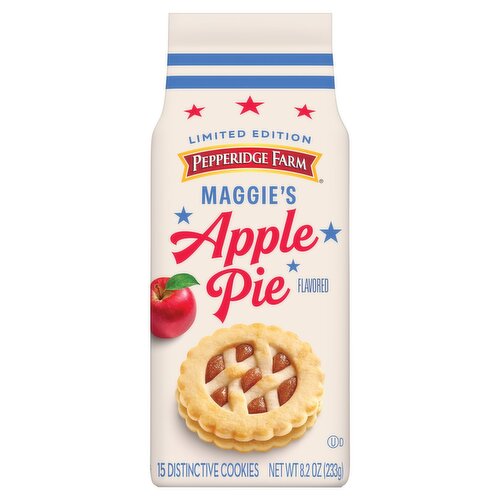 Pepperidge Farm Maggie's Apple Pie Flavored Distinctive Cookies Limited Edition, 15 count, 8.2 oz