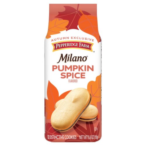 Pepperidge Farm Milano Pumpkin Spice Flavored Distinctive Cookies, 12 count, 5.6 oz