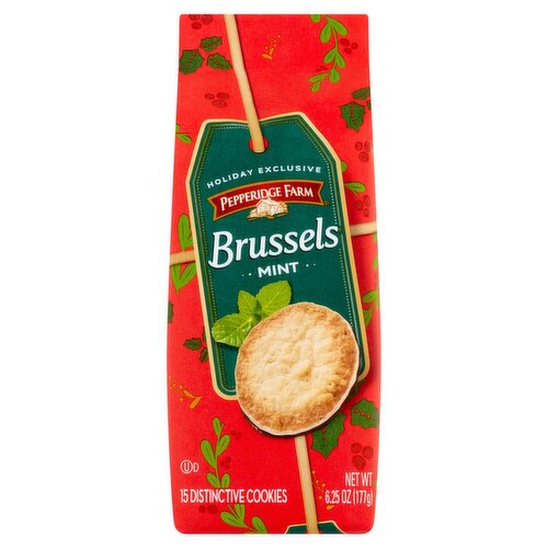 Pepperidge Farm Mint Brussels Distinctive Cookies, 6.25 oz