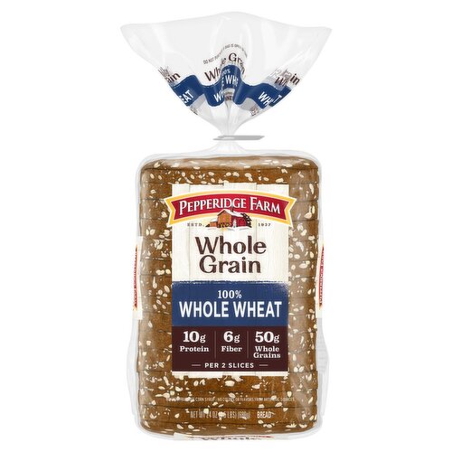 Pepperidge Farm Whole Grain 100% Whole Wheat Bread, 24 oz