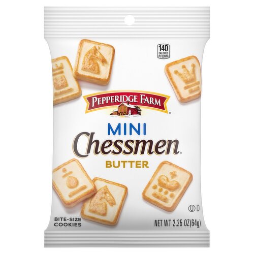 Pepperidge Farm Chessmen Mini Butter Bite-Size Cookies, 2.25 oz