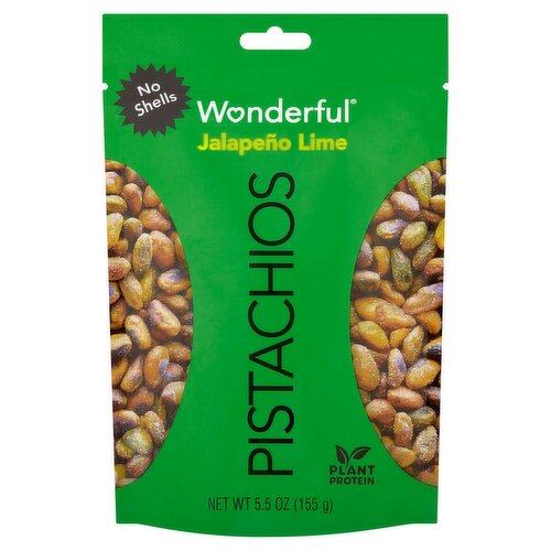 Wonderful Jalapeño Lime No Shells Pistachios, 5.5 oz