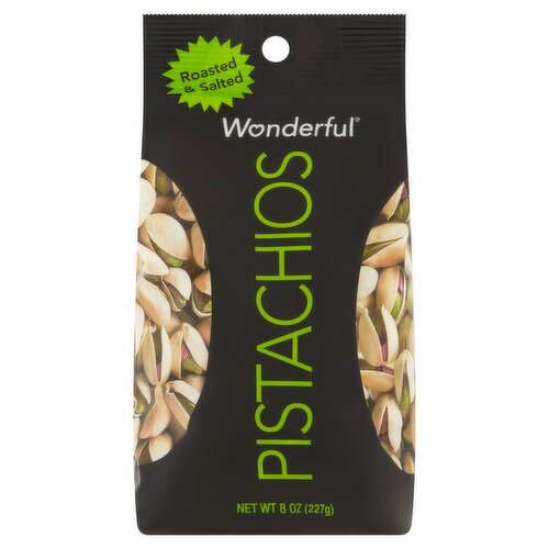 Wonderful Roasted & Salted Pistachios, 8 oz