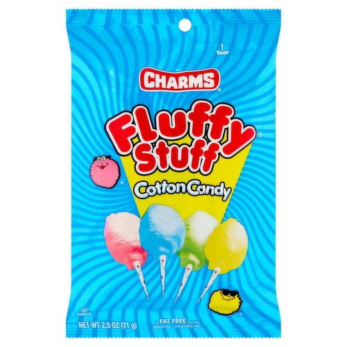 Charms Fluffy Stuff Cotton Candy, 2.5 oz