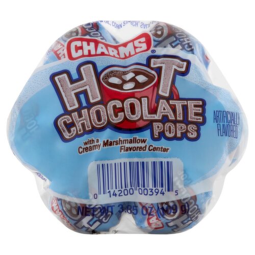Charms Hot Chocolate Pops, 3.85 oz
