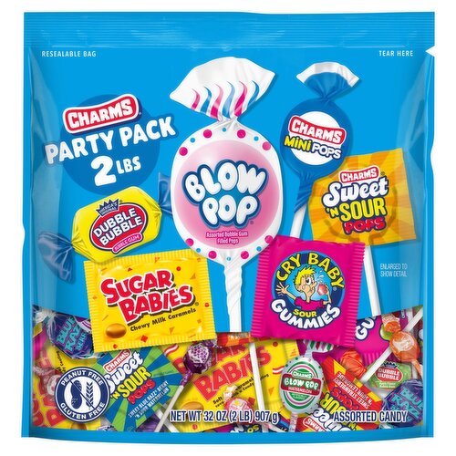 Charms Variety Mix Assorted Candy Party Pack, 32 oz