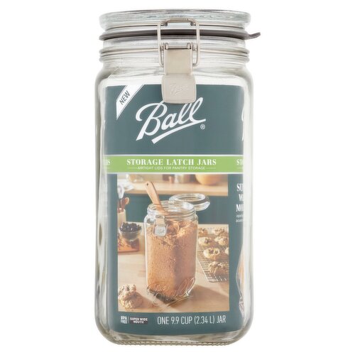 Ball 9.9 Cup Super Wide Mouth Storage Latch Jars