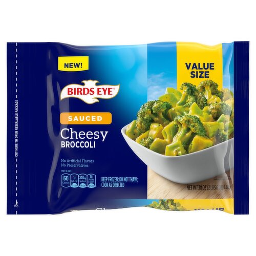 Birds Eye Sauced Cheesy Broccoli Value Size, 38 oz