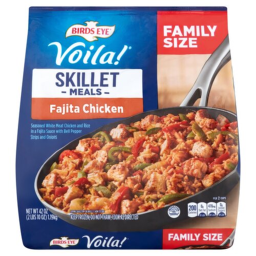 Birds Eye Voila! Fajita Chicken Skillet Meals Family Size, 42 oz