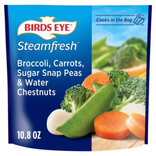 Birds Eye Steamfresh Broccoli, Carrots, Sugar Snap Peas & Water Chestnuts, 10.8 oz