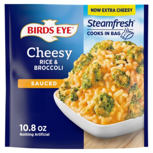 Birds Eye Steamfresh Sauced Cheesy Rice & Broccoli, 10.8 oz