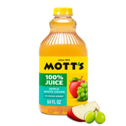 Mott's Apple White Grape 100% Juice, 64 fl oz