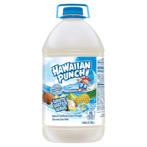 Hawaiian Punch White Water Wave Juice Drink, 1 gal