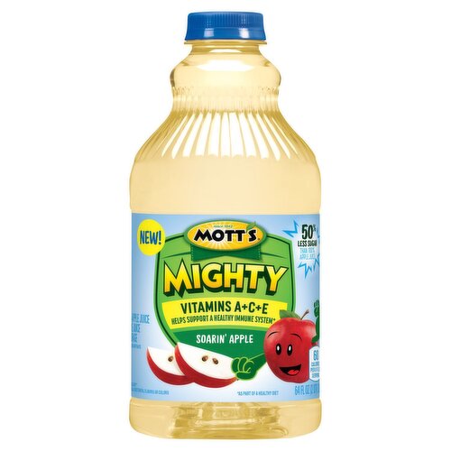 Mott's Mighty Soarin' Apple Juice Beverage, 64 fl oz