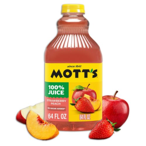 Mott's Strawberry Peach 100% Juice, 64 fl oz