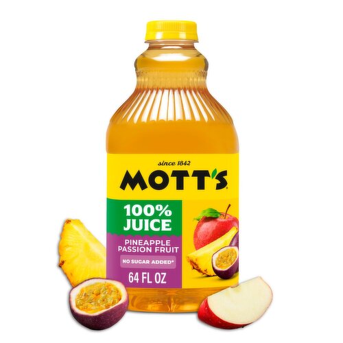Mott's Pineapple Passion Fruit 100% Juice, 64 fl oz