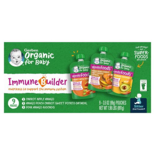 Gerber 2nd Foods Wonderfoods Baby Food, Sitter, 3.5 oz