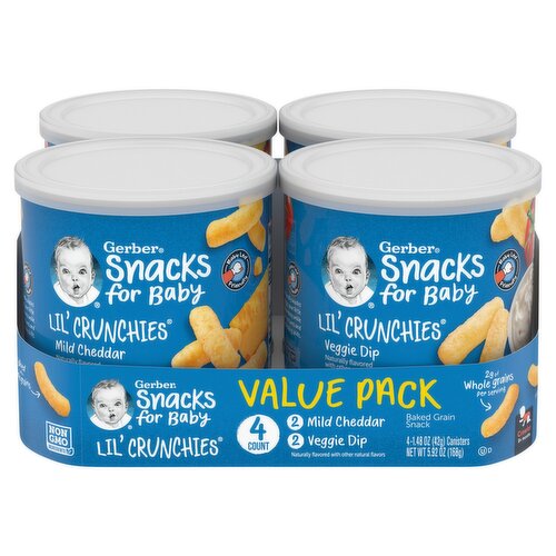 Gerber Lil' Crunchies L'CRNCH Cheddar+Veg Dip 5.92 oz