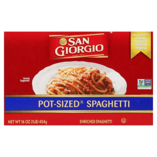 San Giorgio Pot-Sized Enriched Spaghetti, 16 oz