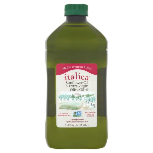 Italica Sunflower Oil & Extra Virgin Olive Oil, 67.6 fl oz