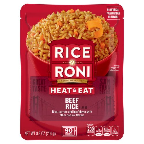 Rice A Roni Heat & Eat Beef Flavor Rice, 8.8 oz