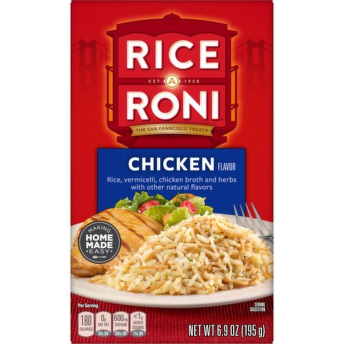 Rice A Roni Rice & Vermicelli Chicken Broth And Herbs Chicken Flavor 6.9 Oz