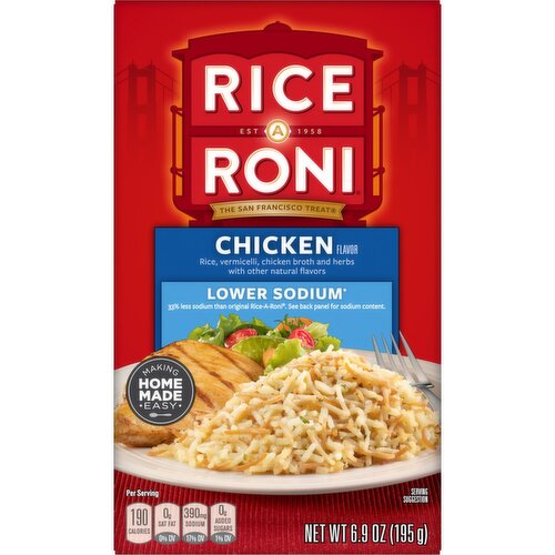 Rice A Roni Rice & Vermicelli Chicken Broth And Herbs Chicken Flavor 6.9 Oz