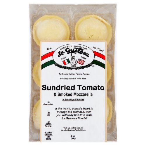 La Gustosa Sundried Tomato & Smoked Mozzarella Ravioli, 13 oz